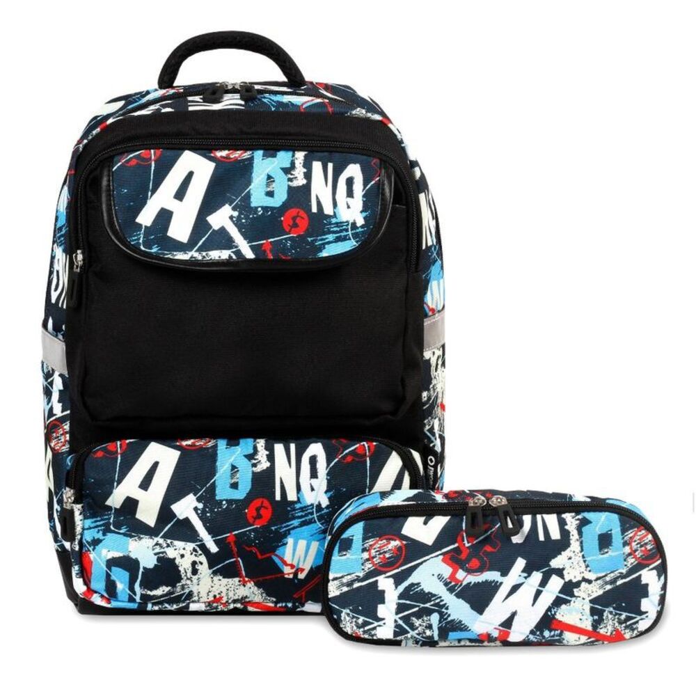 Kids' J World Sprouts 15" Backpack and Pencil Case Set - Graffiti